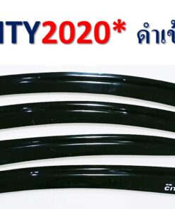 กันสาดHonda City 2020-2021 สีดำเข้ม งาน Rich