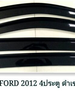 กันสาดFord Ranger กระบะ4ประตู 2012-2020 สีดำเข้ม งาน Rich