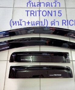 กันสาด Mitsubishi Triton ปี 2015-20122 กระบะแคป สีดำ งาน Rich