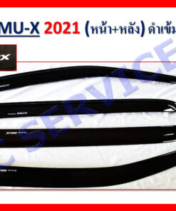 กันสาดIsuzu MU-X 2021-2023 หน้า หลัง สีดำ งาน Rich