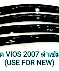 กันสาด Toyota Vios ปี 2007-2012 สีดำ งาน Rich