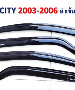 กันสาดHonda City 2003-2007 สีดำเข้ม งาน Rich